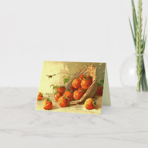 Catherine Klein strawberry basket. NOTE CARD - FL