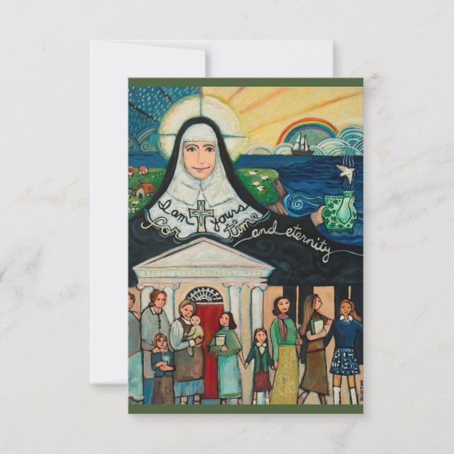 Catherine McAuley prayer card, Sisters of Mercy (Front)
