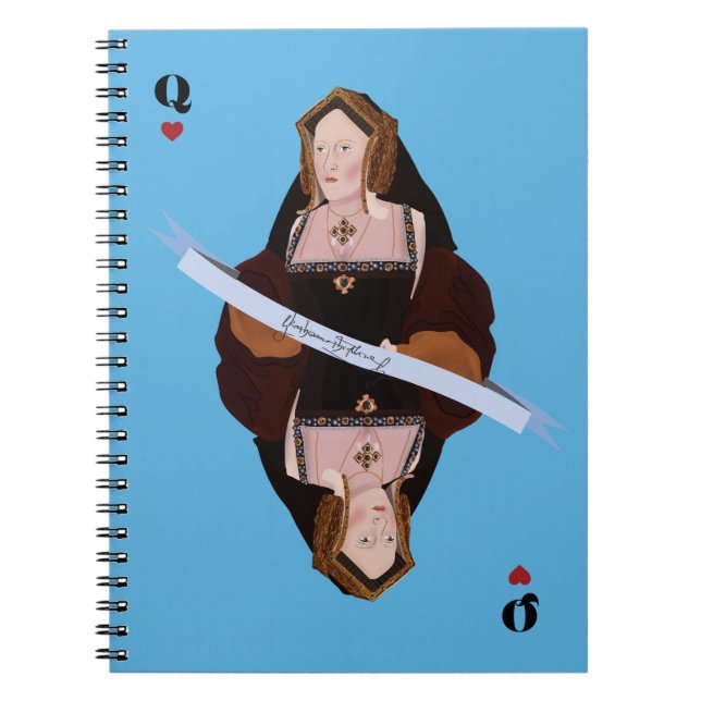 Catherine of Aragon card Notebook (Front)