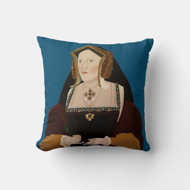 Catherine of Aragon - historical illustrations Cushion (Front)