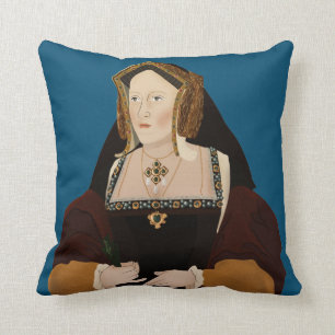 Catherine of Aragon - historical illustrations Cushion