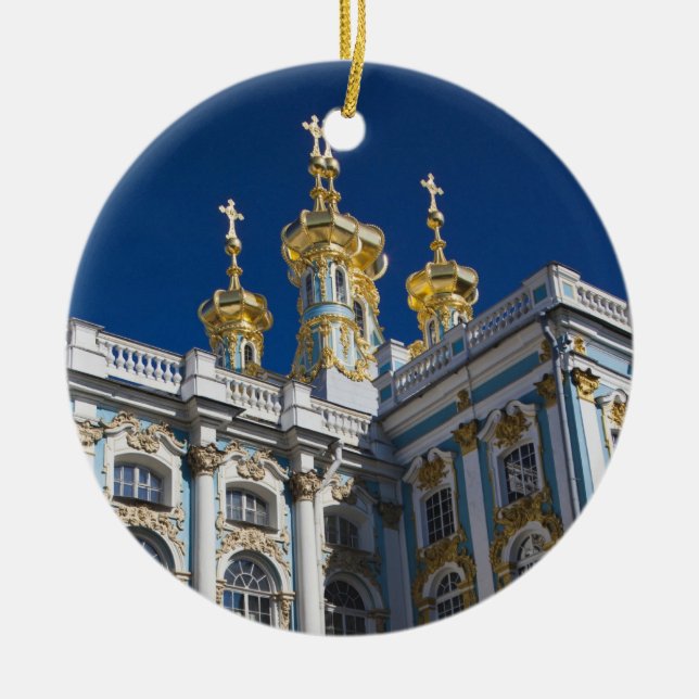 Catherine Palace Chapel detail Ceramic Tree Decoration (Front)