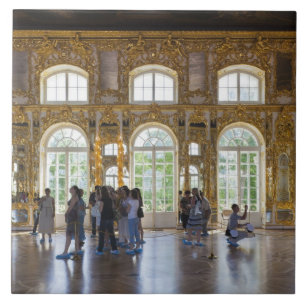 Catherine Palace, detail of the Great Hall Tile