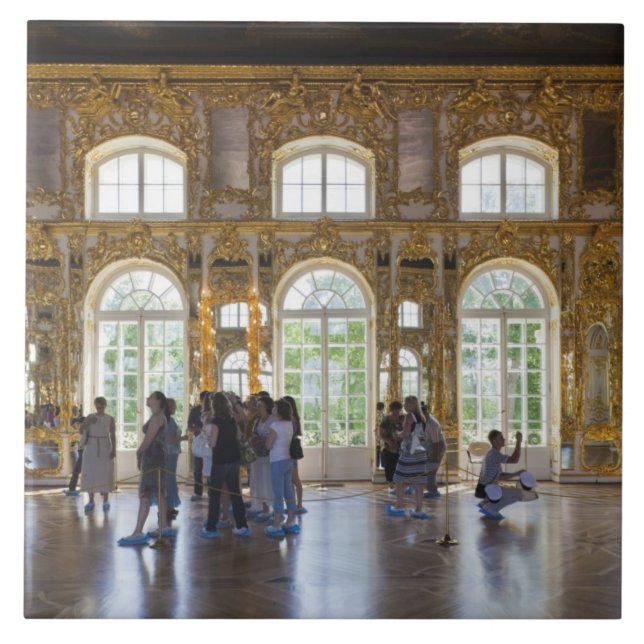 Catherine Palace, detail of the Great Hall Tile (Front)