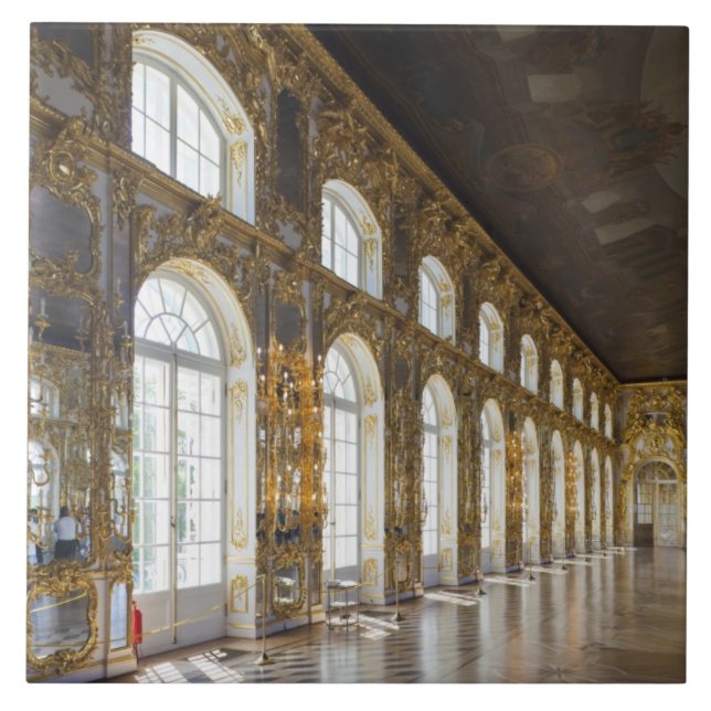 Catherine Palace, detail of the Great Hall Tile (Front)