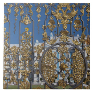 Catherine Palace, palace gate Tile
