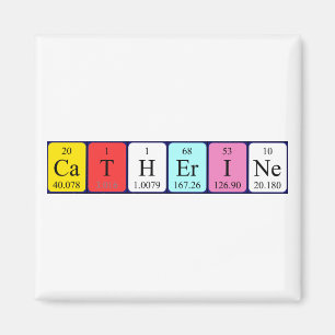 Catherine periodic table name magnet