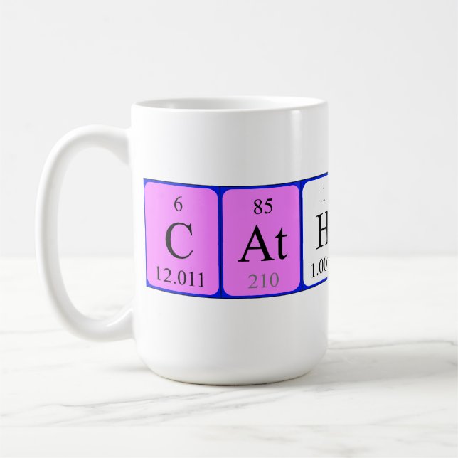 Catherine periodic table name mug (Left)
