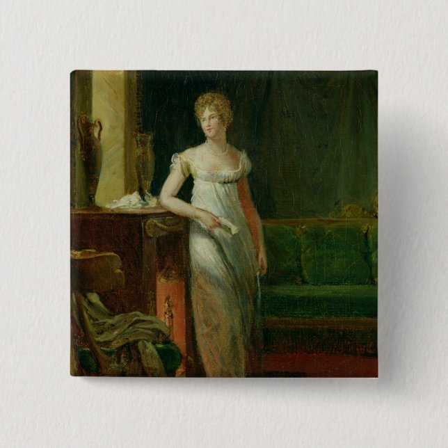 Catherine Worlee  Duchess of 15 Cm Square Badge (Front)