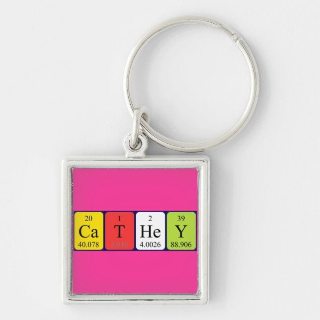 Cathey periodic table name keyring (Front)