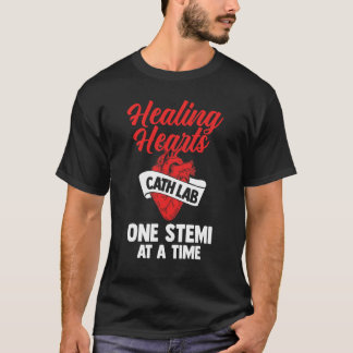 Cathlab Healing Hearts Nursing Cathether Nurse T-Shirt