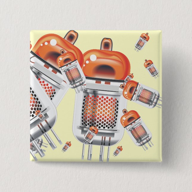 Cathode Ray Tubes 15 Cm Square Badge (Front)