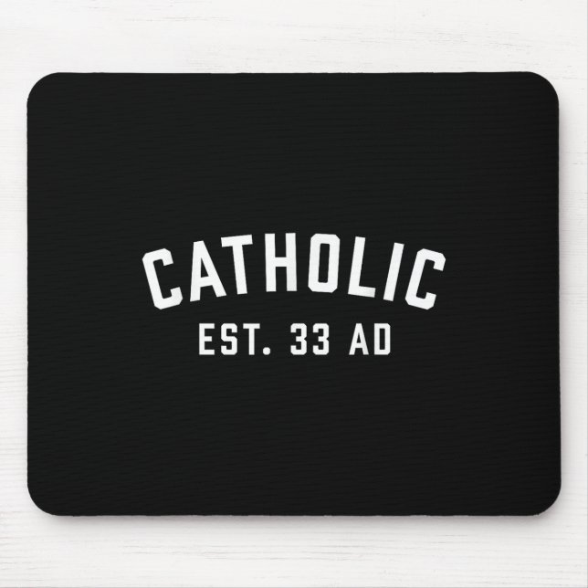 Catholic Ad 33 Christian Religious  Mouse Mat (Front)