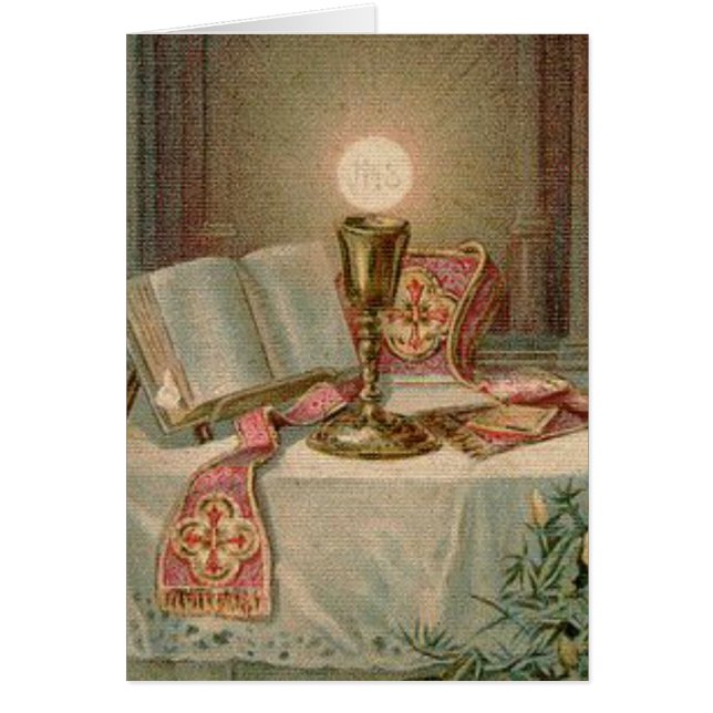 Catholic Altar Chalice Missal Eucharist Priest (Front)