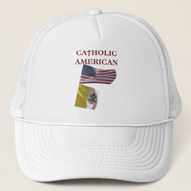 Catholic American Trucker Hat (Front)