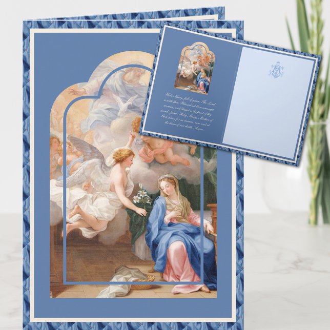Catholic Annunciation Virgin Mary with Angel Card (Creator Uploaded)