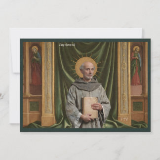 Catholic Art Holy Card | Saint Engelmund of Velsen