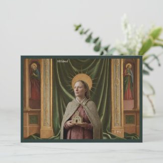 Catholic Art Holy Card | Saint Mildred of Thanet