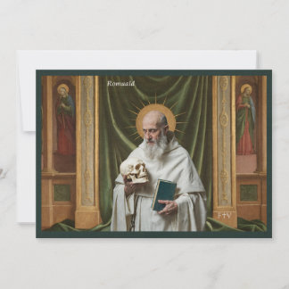 Catholic Art Holy Card | Saint Romuald