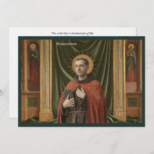 Catholic Art Postcard   Saint Bonaventure