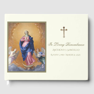 Catholic Assumption of Mary Memorial Funeral Guest Book