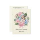 Catholic Baby Girl Baptism Remembrance Holy Card