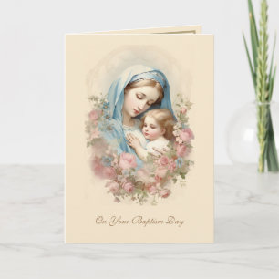 Catholic Baptism Boy or Girl Scripture Card