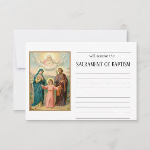 Catholic Baptism Invitation