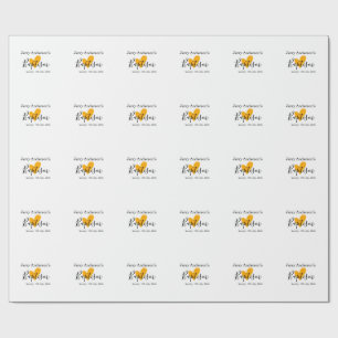 Catholic baptism kids modern simple QR minimal Wrapping Paper