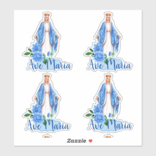 Catholic Blessed Virgin Mary Floral Religious