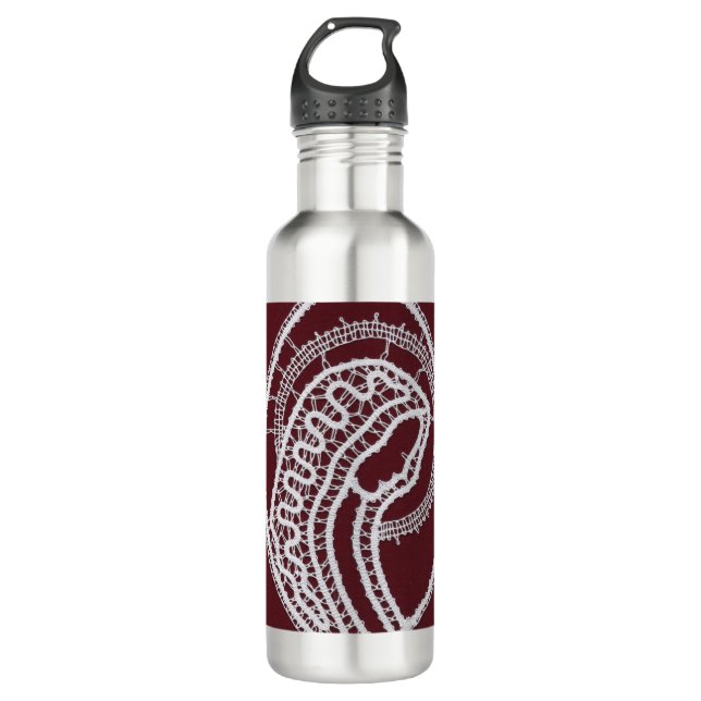 Catholic Blessed Virgin Mary, lace  710 Ml Water Bottle (Front)