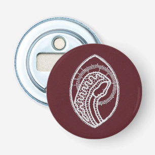 Catholic Blessed Virgin Mary, lace Bottle Opener