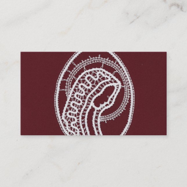 Catholic Blessed Virgin Mary, lace  Business Card (Front)