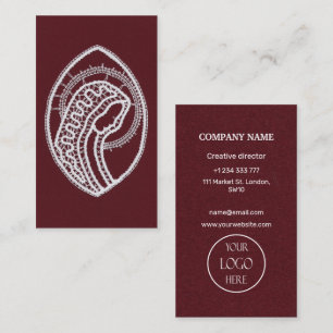 Catholic Blessed Virgin Mary, lace Business Card