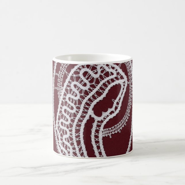 Catholic Blessed Virgin Mary, lace  Coffee Mug (Center)