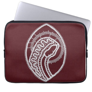 Catholic Blessed Virgin Mary, lace Laptop Sleeve