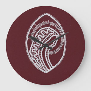 Catholic Blessed Virgin Mary, lace  Large Clock