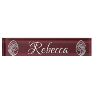 Catholic Blessed Virgin Mary, lace  Nameplate