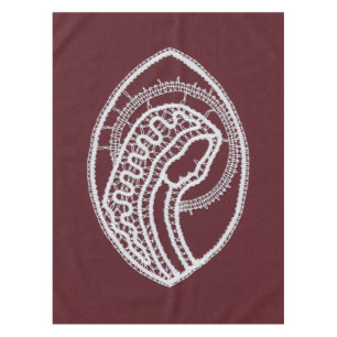 Catholic Blessed Virgin Mary, lace Tablecloth