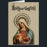 Catholic Blessed Virgin Mary Religious Vintage<br><div class="desc">Our beautiful custom designed vintage traditional Catholic Blessed Virgin Mary holding her Immaculate Heart in her hands will surely make someones day very special. All text and fonts can be modified.</div>