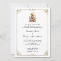 Catholic Blessed Virgin Mary Roses Wedding 
