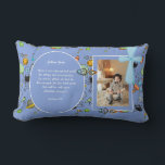 Catholic Boys Blue Cross Bible Quote Personalised Lumbar Cushion<br><div class="desc">This attractive fun blue sky space themed gift is perfect to gift to your son, Godson, Grandson or other for his Birthday, Holy Communion, Confirmation, Christening or Dedication. Add a special photo, commemorative text and verse as desired to make this a very special Catholic Cross, religious themed gift for boys....</div>