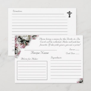 Catholic Bridal Shower Recipe Enclosure Card