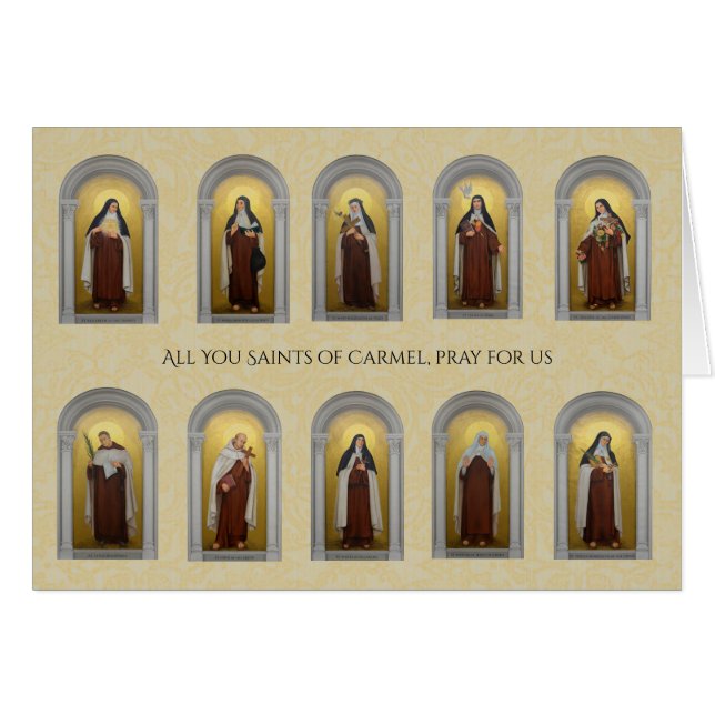 Catholic Carmelite Saints Nuns Priests Religious (Front Horizontal)