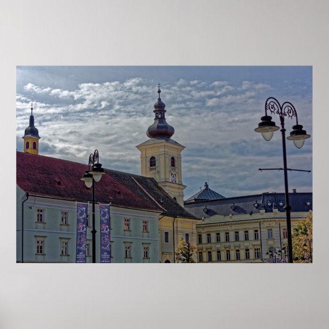 Catholic Cathedral Sibiu City Hall Poster (Front)