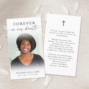 Catholic Christian Funeral Memorial Prayer Card