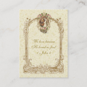 Catholic Christian Wedding Favour Holy Card
