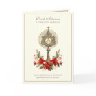 Catholic Christmas Eucharist Poinsettia Floral