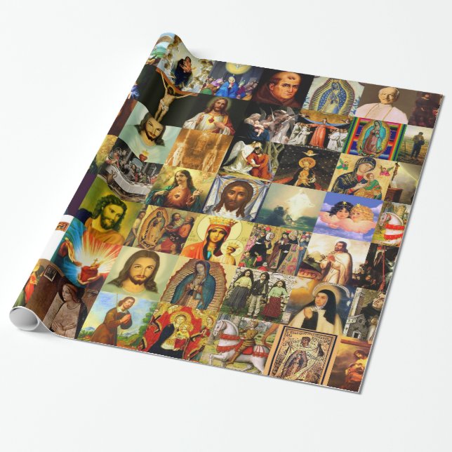 Catholic Church 33 A.D. Wrapping Paper (Unrolled)
