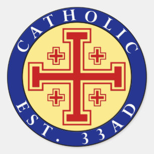 CATHOLIC CLASSIC ROUND STICKER